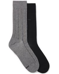 BOSS - Grey Men's Business Socks Size 7-13 - Lyst