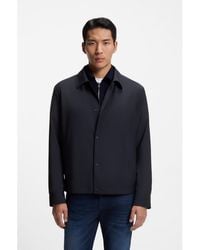 BOSS - Relaxed-Fit Overshirt - Lyst