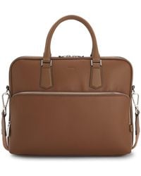BOSS - Grained Italian-Leather Document Case With Emed Logo - Lyst