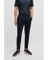 BOSS - Moisture-Managing Tracksuit Bottoms With Decorative Reflective Details - Lyst