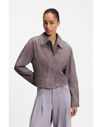 BOSS - Trucker-Style Jacket - Lyst
