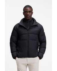 BOSS - Water-Repellent Puffer Jacket With Zipped Sleeve Pocket - Lyst