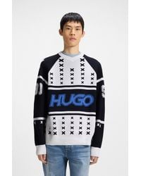 HUGO - Patterned Men's Sweaters Size M - Lyst
