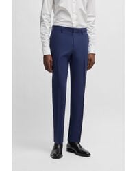 BOSS - Slim-Fit Trousers - Lyst