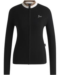 BOSS - Slim-Fit Ruitervest Met Ribstructuur - Lyst