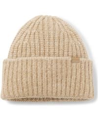 BOSS - Chunky Ribbed-Knit Beanie Hat With Wool And Alpaca - Lyst