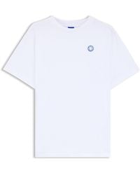 HUGO - T-Shirt Van Katoenen Jersey Met Happy -Logo - Lyst