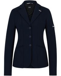 BOSS - Equestrian Show Jacket With Logo Patch - Lyst