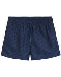 HUGO - Quick-Dry Swim Shorts With Logo Print - Lyst