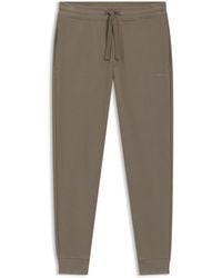 HUGO - Jogginghose Aus Baumwoll-Terry Mit Logo-Print - Lyst