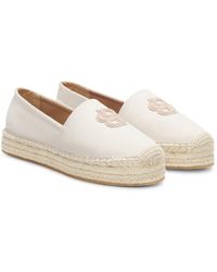 BOSS - Canvas Espadrilles With Double B Monogram - Lyst