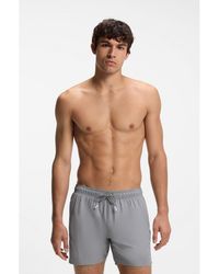 BOSS - Swim Shorts With Signature Stripe And Logo - Lyst