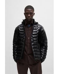 BOSS - Water-repellent Jacket With Signature Quilting - Lyst