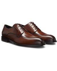 BOSS - Derbys Aus Leder Mit Strapazierfähiger Gummisohle - Lyst