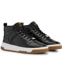 BOSS by HUGO BOSS X Khaby High-top Trainers With Gradient Monograms in ...