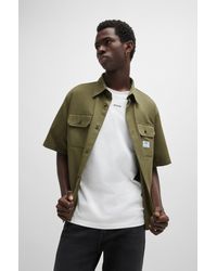 HUGO - Oversized-Fit Shirt - Lyst