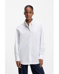 BOSS - Oversized-Fit Blouse - Lyst