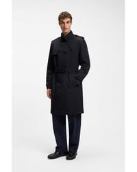 HUGO - Water-Repellent Trench Coat - Lyst