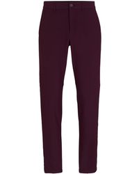 BOSS - Chino Slim Fit en tissu quadri-extensible facile à repasser - Lyst