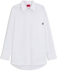 HUGO - Oversized-Fit Blouse - Lyst