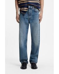 HUGO - Baggy-Fit Jeans With Worn-In Details - Lyst