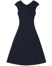 BOSS - Ärmelloses Kleid Aus Mattem Jersey Mit Naht-Details - Lyst