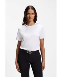 BOSS - Premium Cotton T-Shirt With A Loose Fit - Lyst