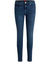 HUGO - Skinny-fit Jeans Van Blauw Stretchdenim - Lyst