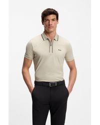 BOSS - Active Slim-Fit Polo Shirt - Lyst