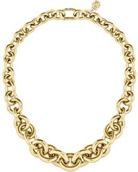 BOSS - Collier Doré À Maillons Ronds Et Ovales - Lyst