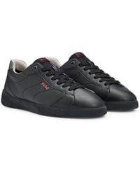 HUGO - Cupsole Trainers With Logo Details On Rubber Outsole - Lyst