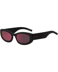 HUGO - Sunglasses With Coloured-Enamel Detail - Lyst