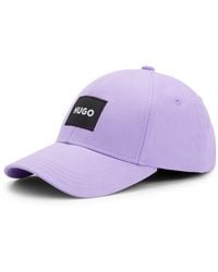 HUGO - Cotton-twill Cap With Logo Label - Lyst