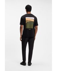 BOSS - The Open Cotton T-Shirt With Golf Graphic - Lyst