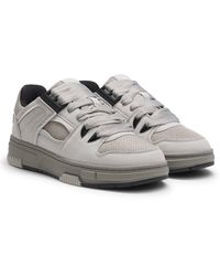 HUGO - Sneakers Mit Strukturiertem Gewebe Und Velourslederimitat - Lyst