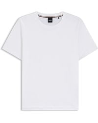 BOSS - Relaxed-fit T-shirt In Jersey Van Biologische Katoen - Lyst