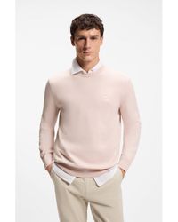 BOSS - Sweater With Logo Patch - Lyst