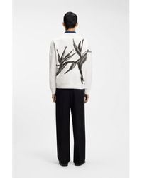 HUGO - Cotton Sweatshirt With Logo Embroidery And Graphic Print - Lyst