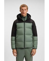 BOSS - Water-Repellent Jacket With Down Filling And Detachable Hood - Lyst