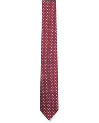 BOSS - Silk-Blend Tie With Micro Pattern - Lyst