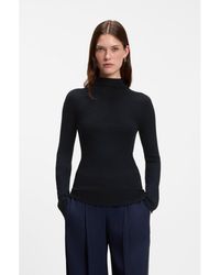 BOSS - Mock-Neck Sweater - Lyst