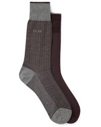 BOSS - Light Red Men's Business Socks Size 8-9 - Lyst