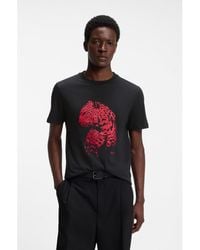 HUGO - Graphic-Print T-Shirt - Lyst