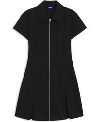 HUGO - Bodycon-Kleid Mit Reißverschluss Und Plissee-Rock - Lyst