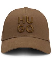 HUGO - Cap Aus Baumwoll-Twill Mit Logo-Stickerei - Lyst