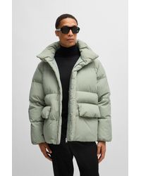 BOSS - Water-repellent Puffer Jacket With Double B Monogram - Lyst