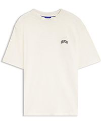 HUGO - Regular-Fit Katoenen T-Shirt Met Logo - Lyst
