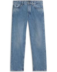 BOSS - Relaxed-Fit Jeans Aus Hellblauem Denim - Lyst