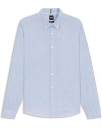 BOSS - Regular-Fit Button-Down Shirt - Lyst