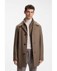 BOSS - Relaxed-Fit Formal Coat - Lyst
